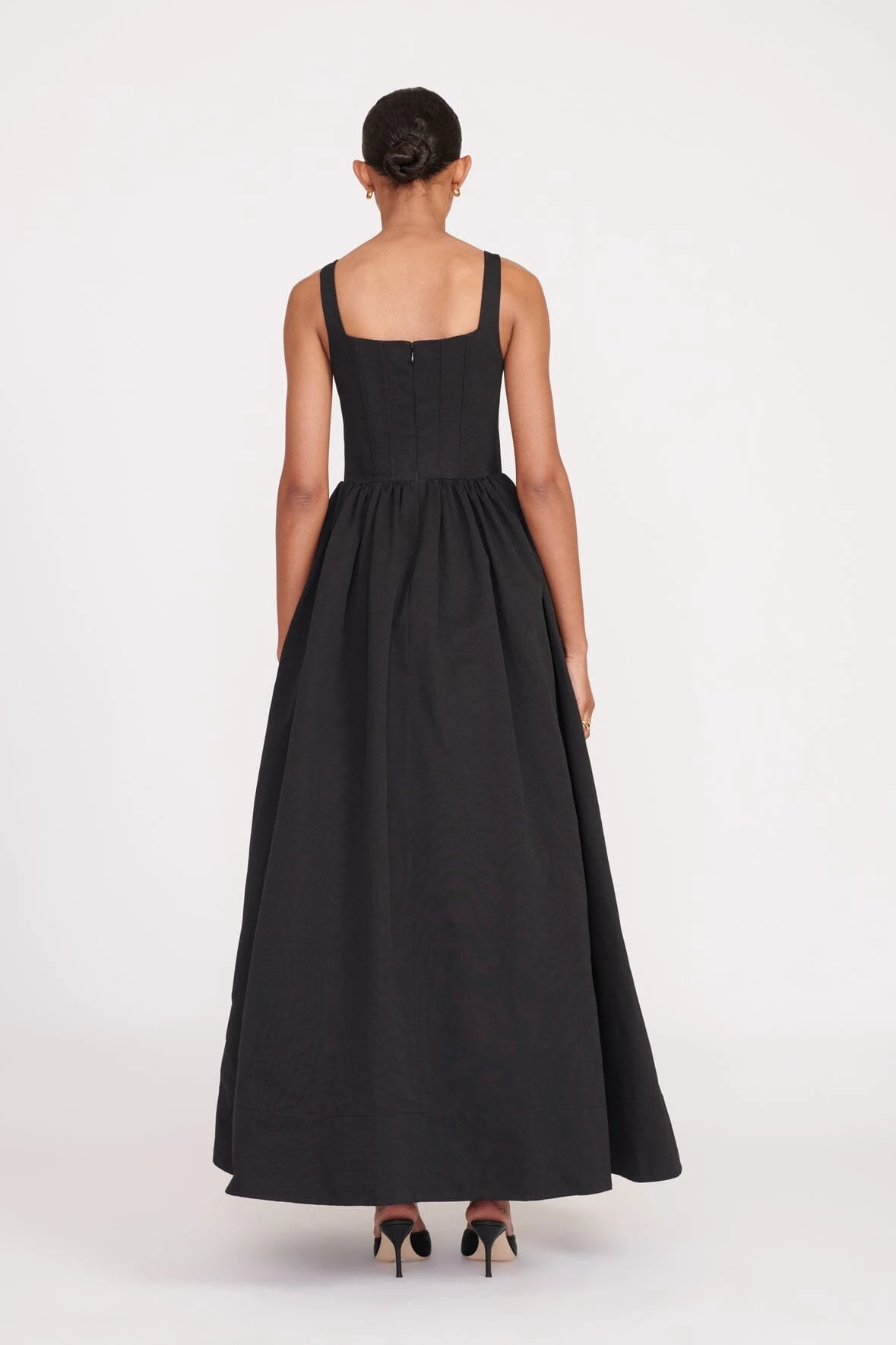 MAXI LANDSCAPE DRESS | BLACK 4 MAXI LANDSCAPE DRESS | BLACK - Image 4