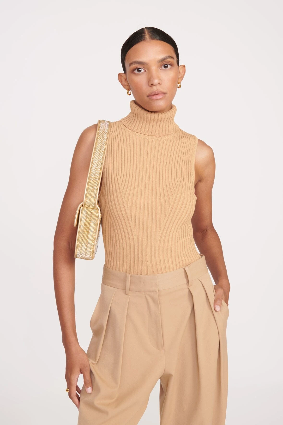 TOMMY BEADED BAG | GOLD 2 TOMMY BEADED BAG | GOLD - Image 2