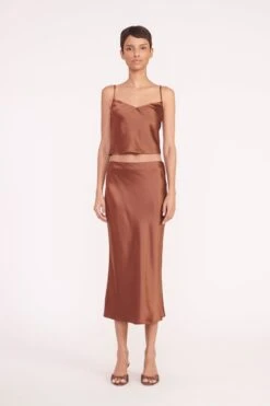 BRIGITTE MULE | CLOVE SATIN -Fashion Shop gracie top angela skirt clove 02602 web 2