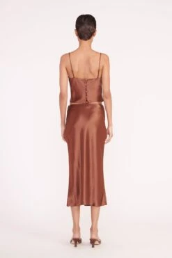 BRIGITTE MULE | CLOVE SATIN -Fashion Shop gracie top angela skirt clove 02611 web 1