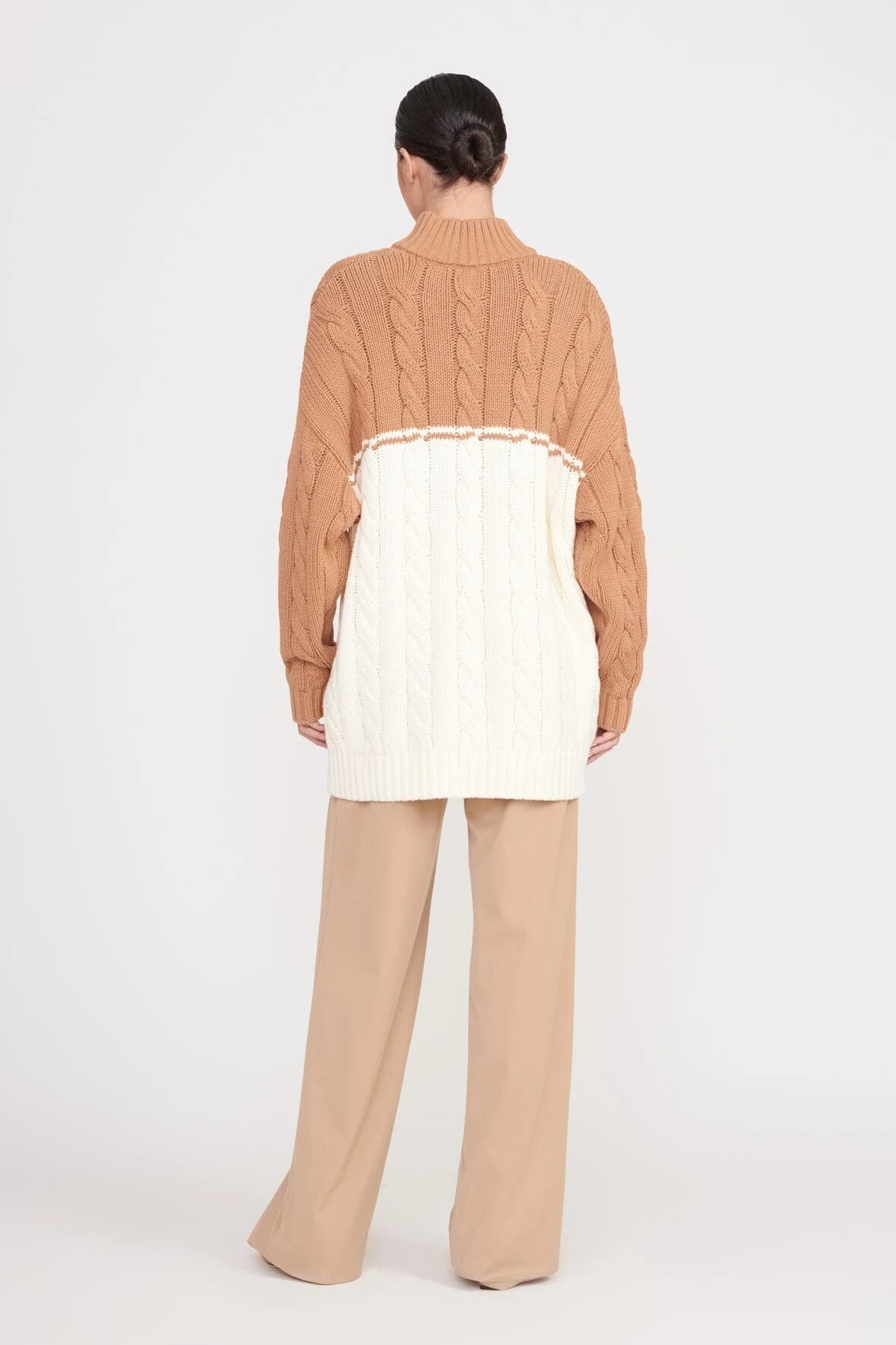 HAMPTON SWEATER | CAMEL IVORY 4 HAMPTON SWEATER | CAMEL IVORY - Image 4