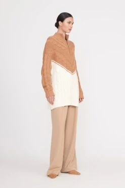 HAMPTON SWEATER | CAMEL IVORY 7 HAMPTON SWEATER | CAMEL IVORY -Fashion Shop hampton sweater camel ivory 4 ef6fd178 0b9a 43a5 be99 6f55094634cd
