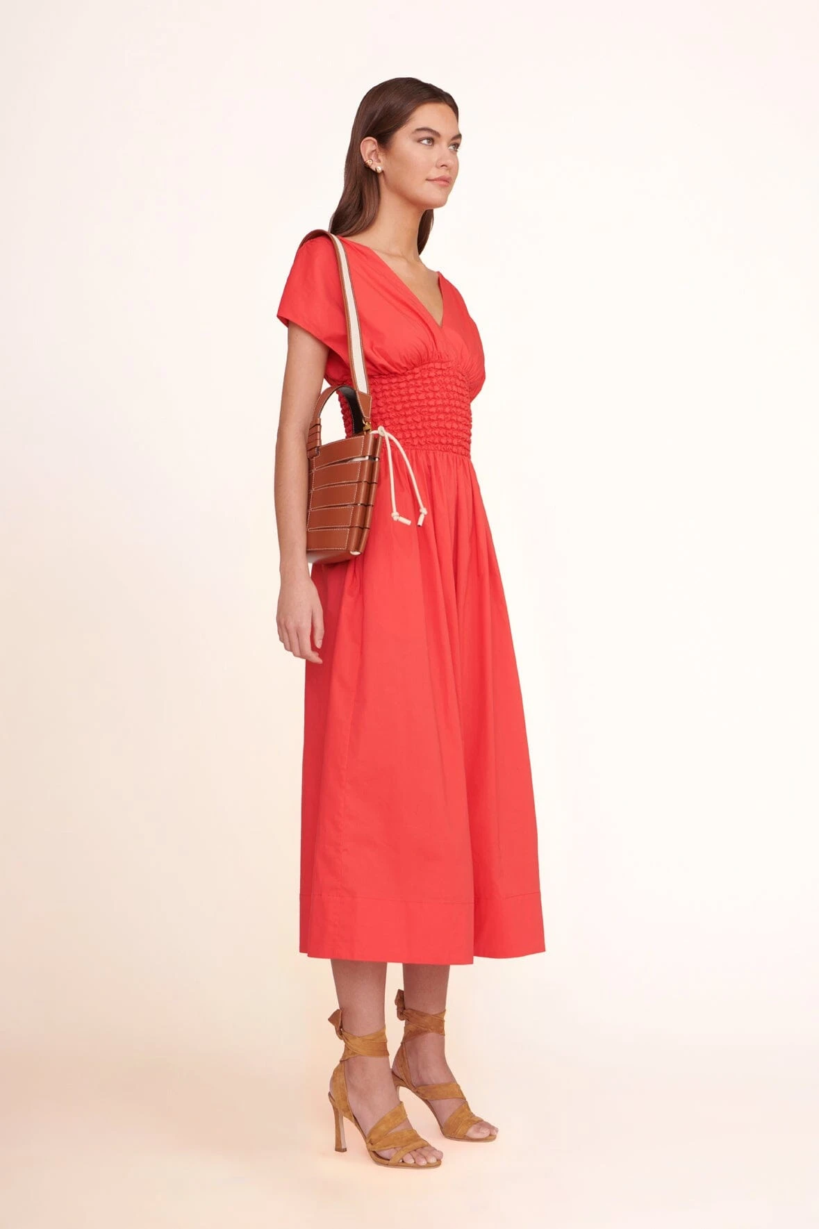 DIAMOND MINI TOTE | TAN CREAM 6 DIAMOND MINI TOTE | TAN CREAM - Image 6