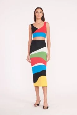 KARINA SKIRT | MARBLE WAVE -Fashion Shop karina skirt marble wave 02368 web