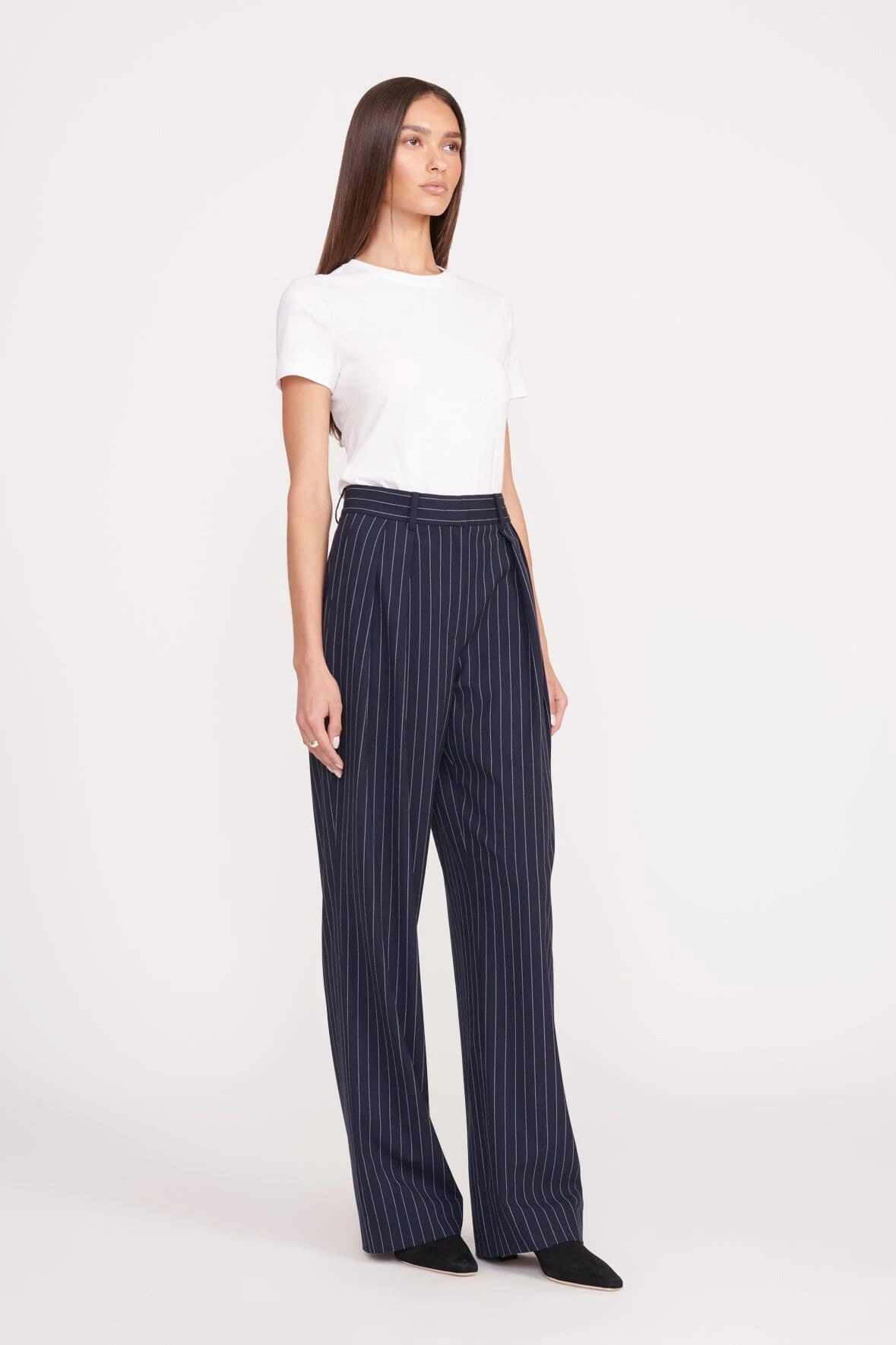 LUISA PANT | NAVY PINSTRIPE 3 LUISA PANT | NAVY PINSTRIPE - Image 3