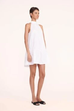 CASPIAN SLIDE | BLACK SUEDE -Fashion Shop marlowe dress white 05147 web 1