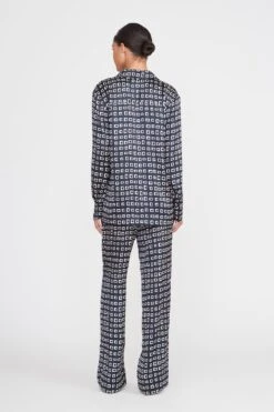 MARTHA TUNIC | NAVY GEOSCAPE DOG CHECK -Fashion Shop martha tunic navy geoscape 2 21894251 d4d4 45fd 86ce 4cb5e19e38c3