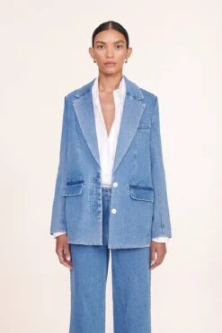 MAXWELL BLAZER | MEDIUM WASH -Fashion Shop maxwell blazer painter pant medium wash 00985 web