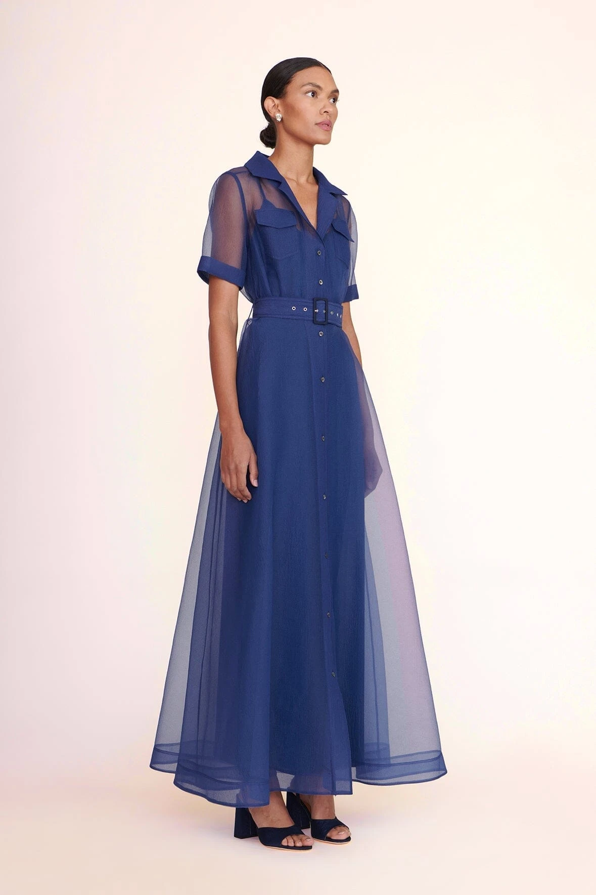 MILLIE DRESS | NAVY ORGANZA 2 MILLIE DRESS | NAVY ORGANZA - Image 2