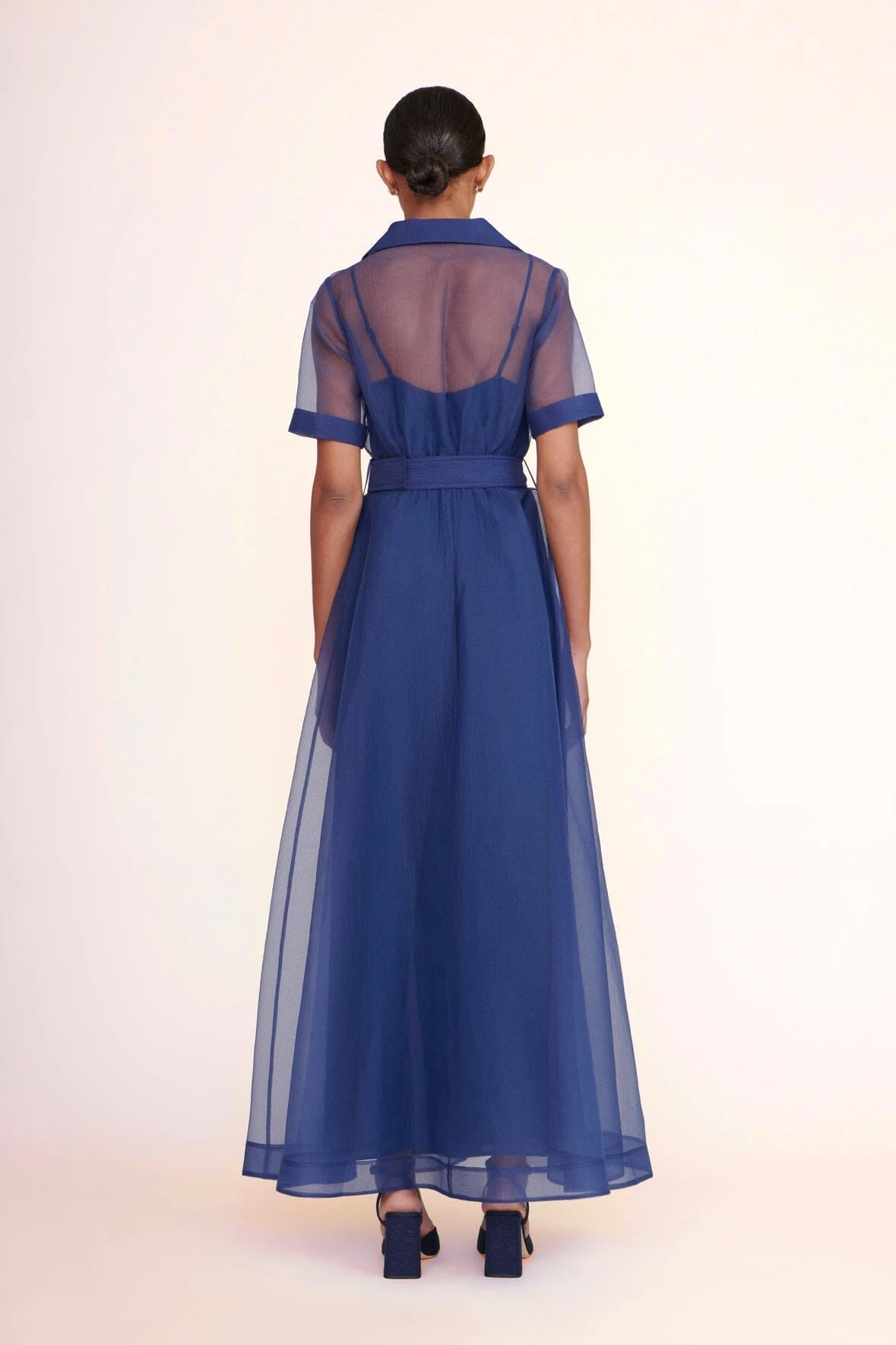 MILLIE DRESS | NAVY ORGANZA 3 MILLIE DRESS | NAVY ORGANZA - Image 3
