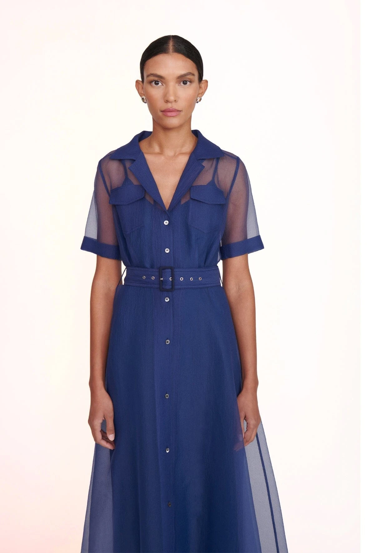 MILLIE DRESS | NAVY ORGANZA 4 MILLIE DRESS | NAVY ORGANZA - Image 4