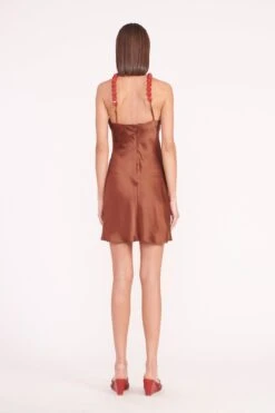 MINI CADENCE DRESS | CLOVE -Fashion Shop mini cadence dress clove 02708 web 1