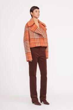 CARVER CROPPED COAT | PERSIMMON MEGA PLAID 7 CARVER CROPPED COAT | PERSIMMON MEGA PLAID -Fashion Shop mini carver coat persimmon mega plaid 4 423c081f 0573 4a8f 9f90 5cbfbe54b35f