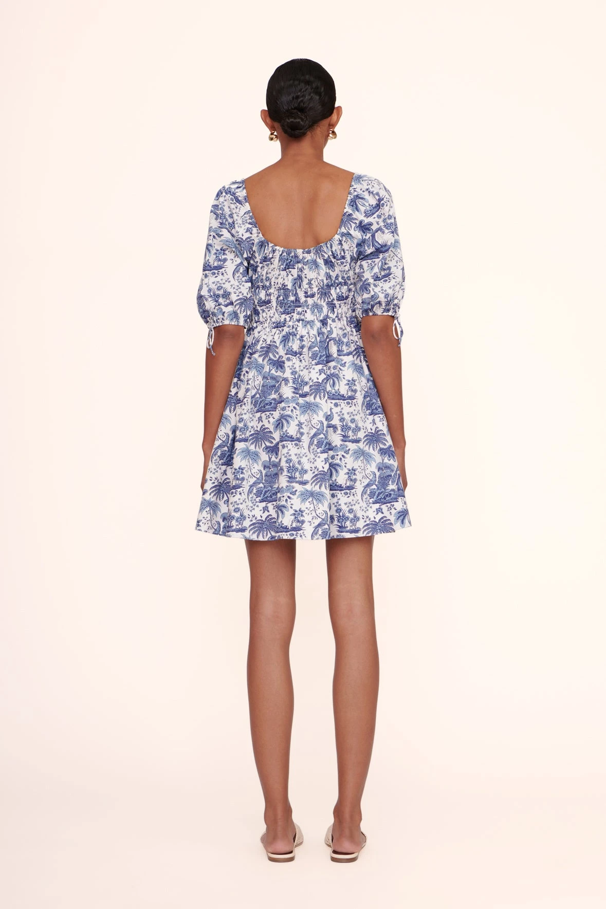 MINI FAYE DRESS | BLUE TOILE 5 MINI FAYE DRESS | BLUE TOILE - Image 5
