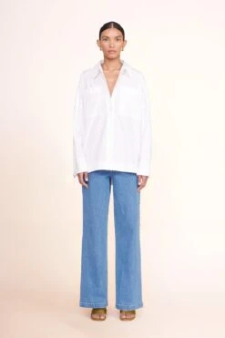 PAYTON TOP | WHITE -Fashion Shop payton top white painter pant medium wash 00933 web