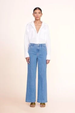 PAYTON TOP | WHITE -Fashion Shop payton top white painter pant medium wash 00964 web